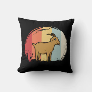 Coussin Cute chèvre Retro