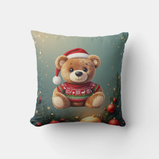 Coussin Cute Christmas Bear Pillow