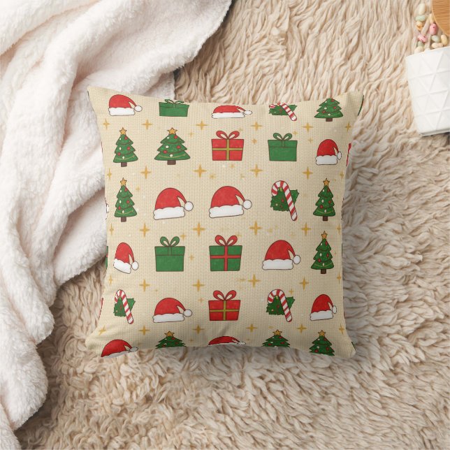 Coussin Cute Christmas icons (Couverture)