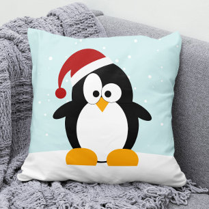 Coussin Cute Christmas Penguin