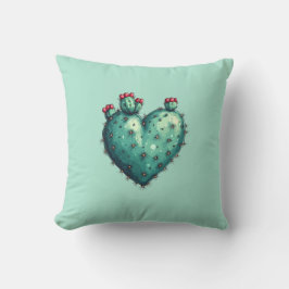 Coussin Cute Cosy Moderne Romantique Chic Succulent Coeur