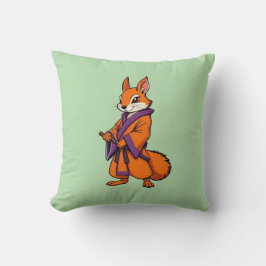 Coussin Cute écureuil japonais Samurai