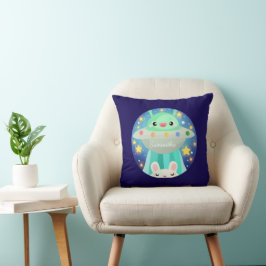 Coussin Cute Espace Créature Et Lapin Lapin Lapin