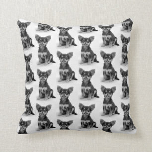 Coussin Cute Fluffy Chihuahua Motif chiot