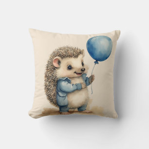 Coussin Cute Hérisson Bleu Bleu Garçons
