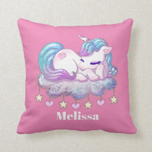 Coussin Cute Imaginaire licorne ajouter nom décoration de 