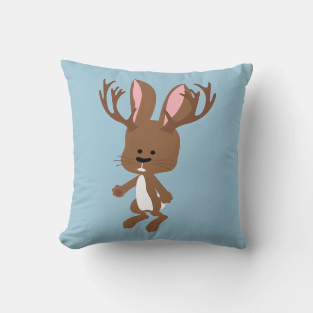 Coussin Cute Jackalope (Recto)