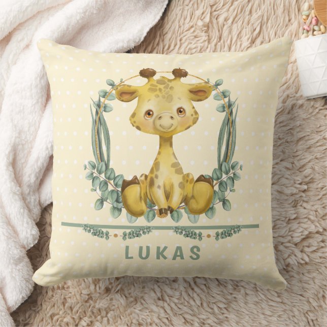 Coussin Cute Jungle Safari Giraffe Baby Nursery (Couverture)