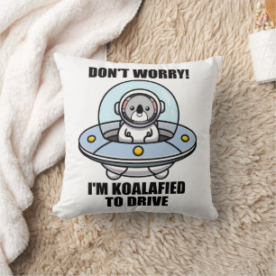 Coussin Cute Koala Nouveau conducteur Je suis Koalafied Po