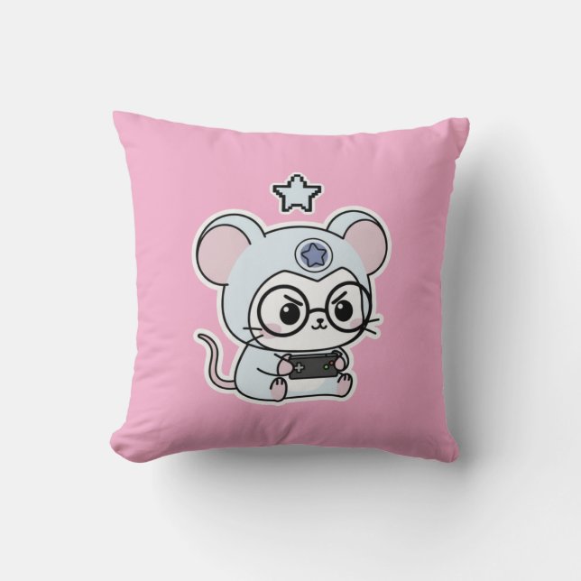 Coussin Cute lovely little adorable mouse  (Recto)