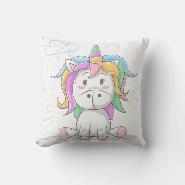 Coussin Cute Magique Little Unicorn (Recto)