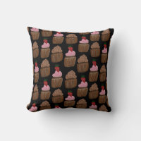 Cute Motif d'aquarelle de gâteaux au chocolat