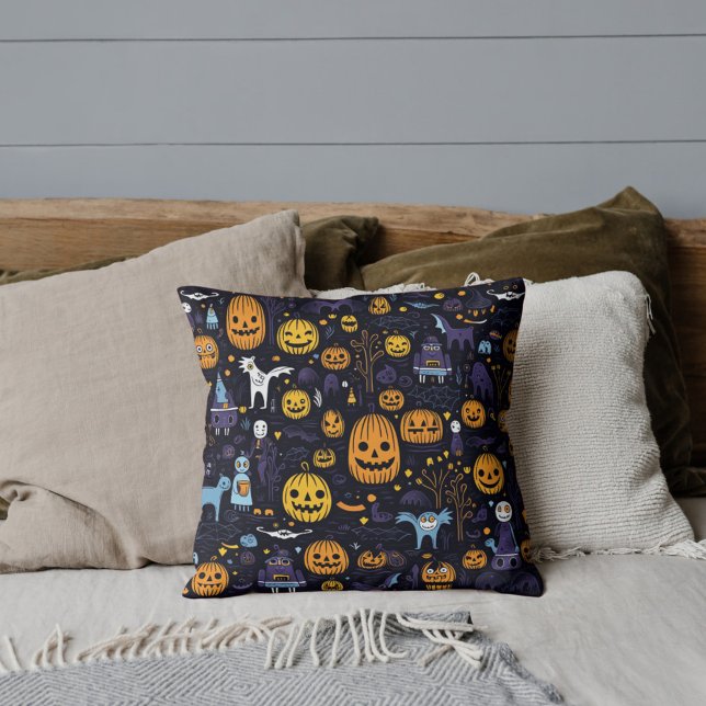 Coussin Cute Motif Halloween (Créateur téléchargé)