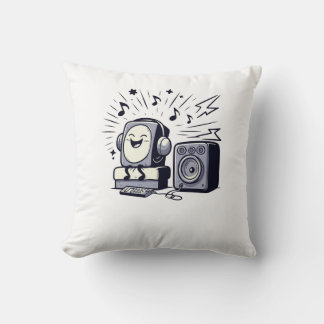 Coussin Cute Music Lover – Fun Cartoon Music Pillow