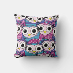 Coussin Cute Owl Motif