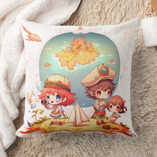Coussin Cute Pirate Adventure (Couverture)