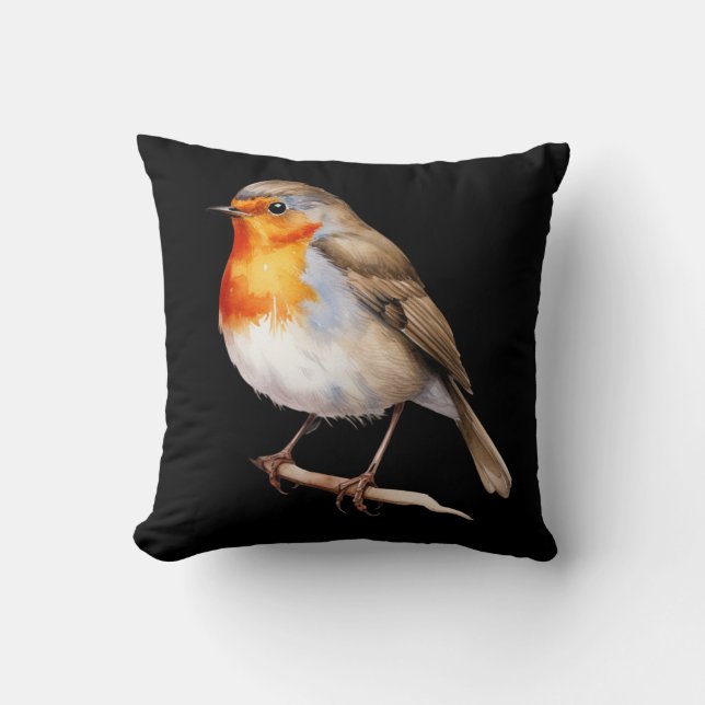 Coussin Cute Robin (Recto)