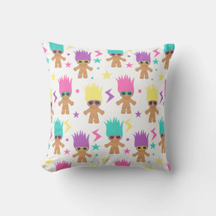 Coussin Cute Troll 80's 90's Retro Motif Cushion