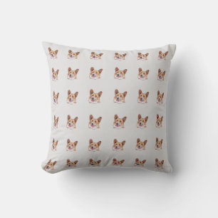 Coussin Cute Welsh Pembroke Corgi Motif Jeu d'oreiller