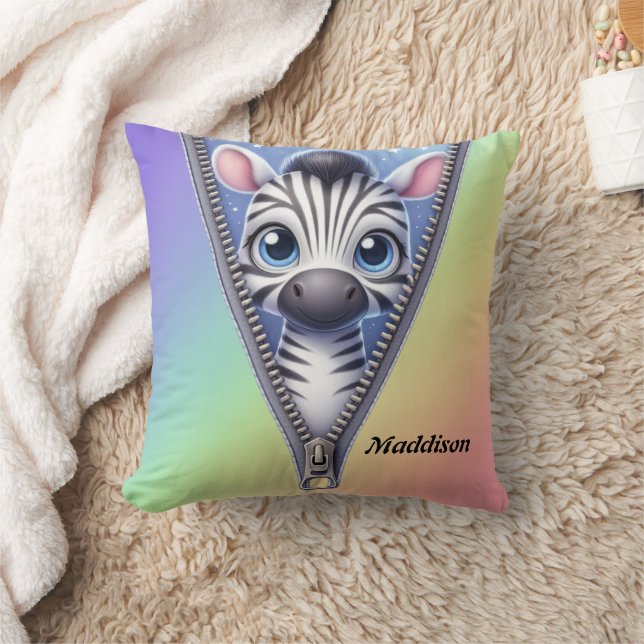 Coussin Cute Zebra Kids (Couverture)