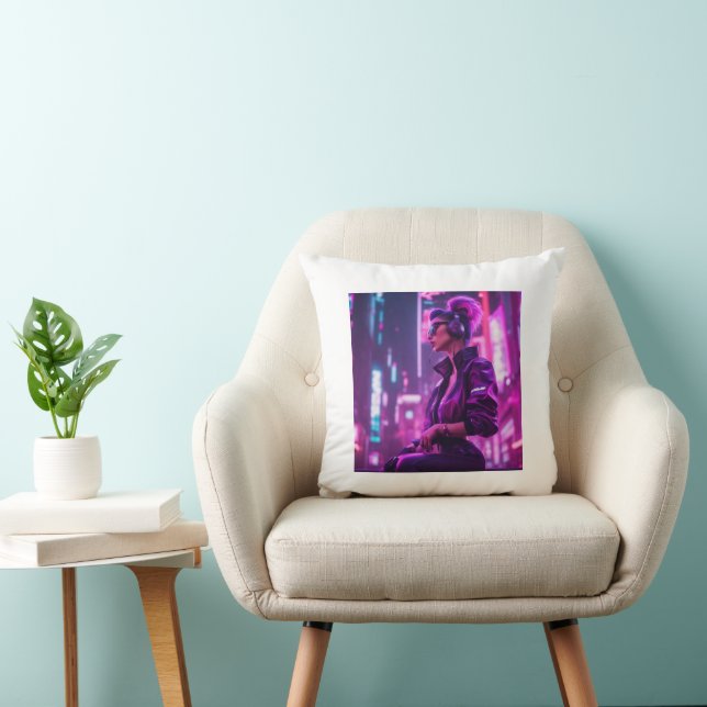 Coussin Cyber fille (Chaise)