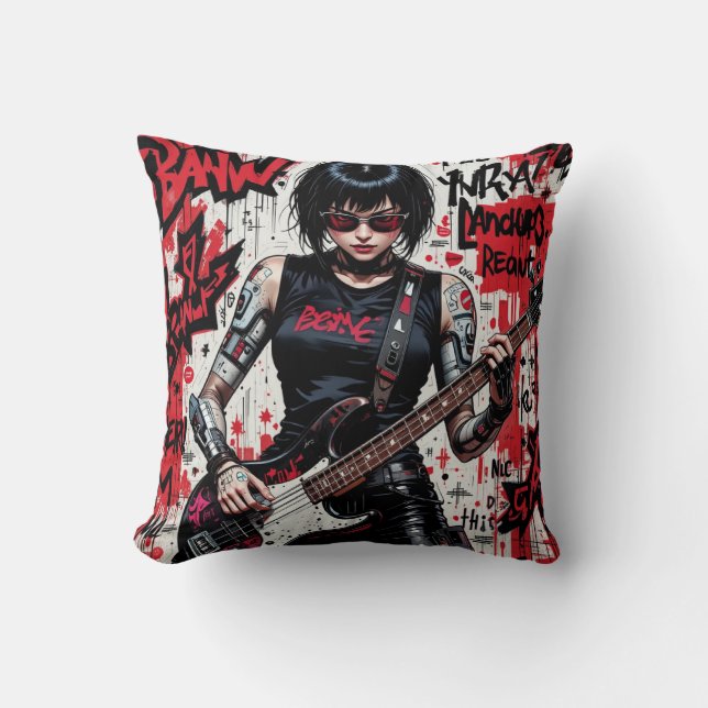 Coussin CyberBasse Rébellion Lancer Pillow (Recto)