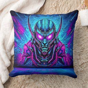Coussin Cyberpunk Vibe héroïque