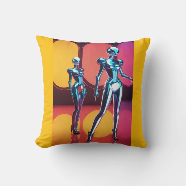 Coussin Cyborg Party Girls III (Recto)