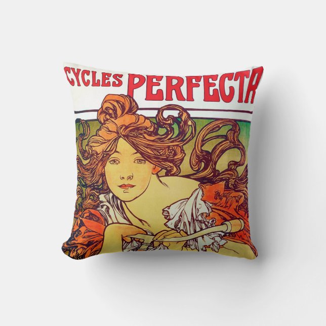 Coussin Cycles Perfecta, Mucha (Recto)