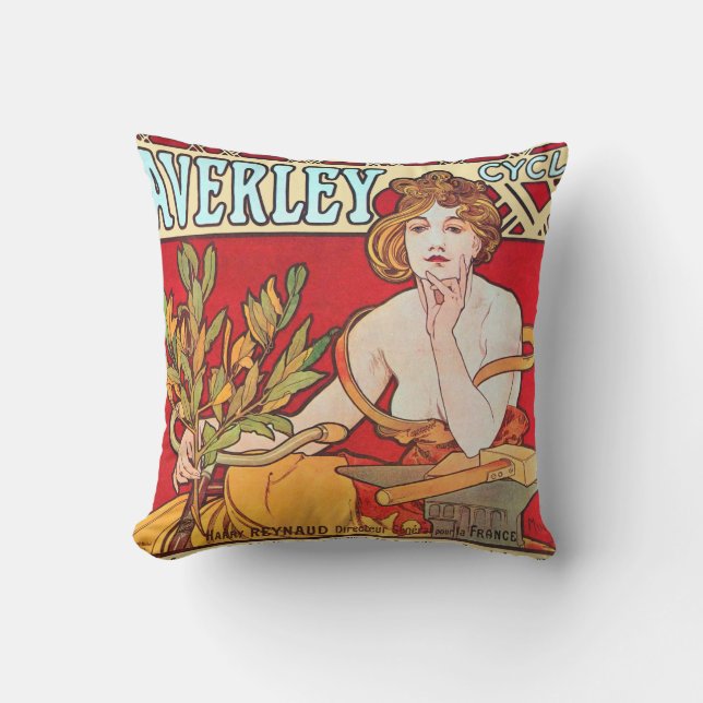 Coussin Cycles Waverley, Mucha (Recto)