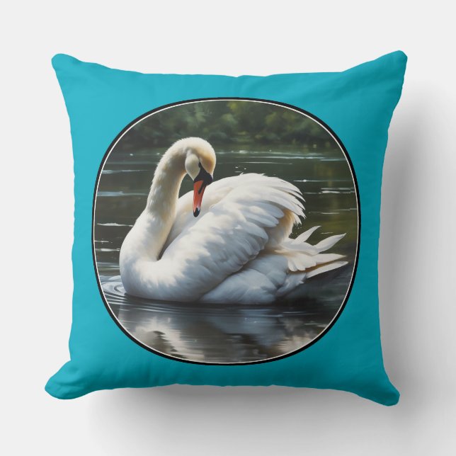 Coussin Cygne gracieux (Recto)