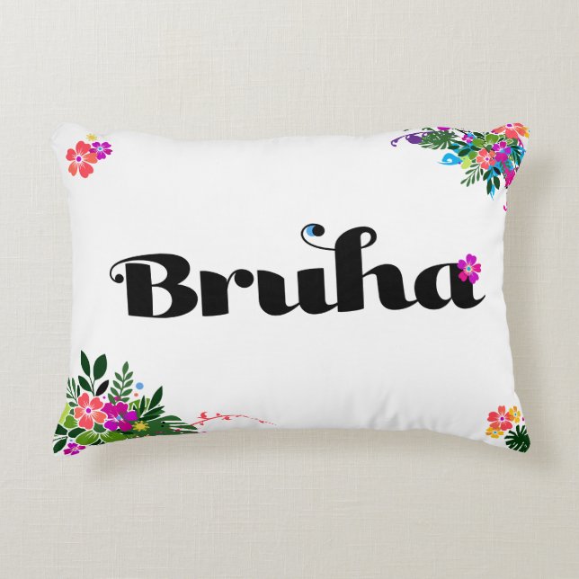 Coussin d'accent 'Bruha' Boho Philippin (Devant)