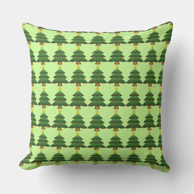 Coussin d'accent d'arbre de Noël (Recto)
