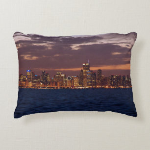 Coussin d'accent de Chicago Skyline