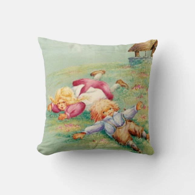 Coussin d'accent de comptine de Jack et de Jill (Recto)