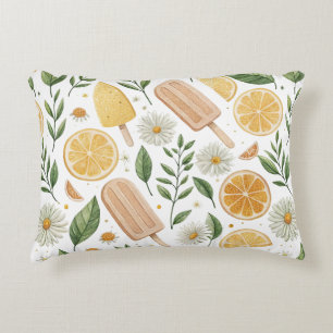 Coussin d'accent de jardin d'agrumes – Citron Pops