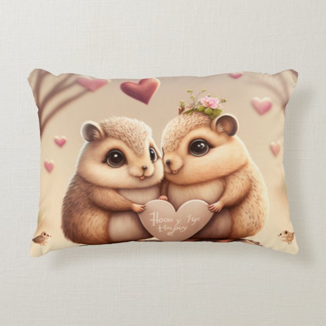 Coussin d'accent de mignonette petits ours (Devant)