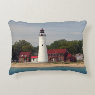 Coussin d'accent de phare de Gratiot de fort