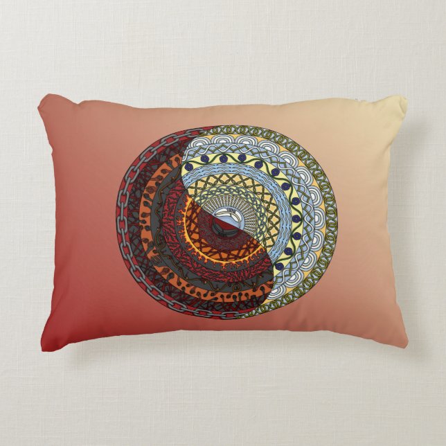 Coussin d'accent du ciel et de l'enfer (Devant)