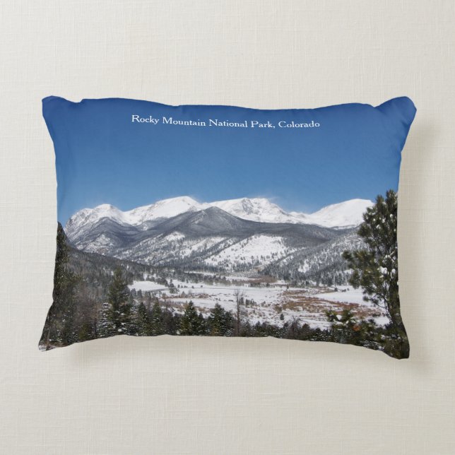 Coussin d'accent du parc national Rocky Mountain (Dos)