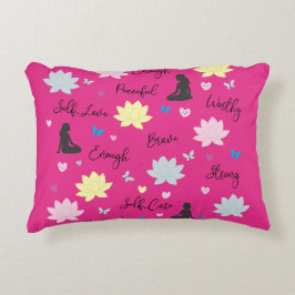 Coussin d'accent rose Lotus Soins personnels et Bi