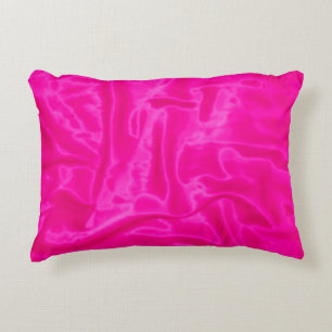 Coussin d'Accent Satin-Rectangulaire rose