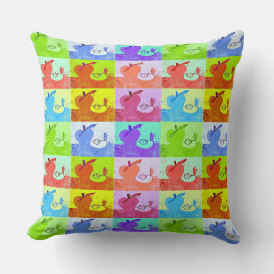 Coussin d'accents Apple Pop Art
