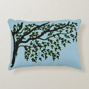 Coussin d'accents - Branches de feuilles