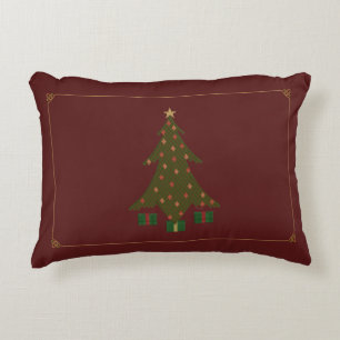 Coussin d'accents de Noël incliné