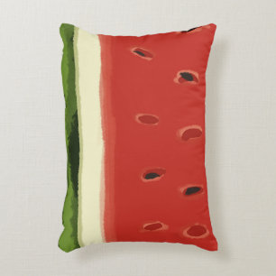 Coussin d'accents de pastèque rouge vif
