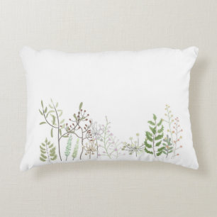 Coussin d'accents floraux de printemps