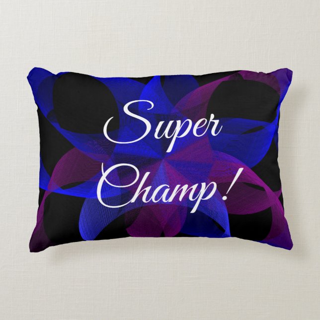 Coussin d'accents géométrique Super Champ (Devant)