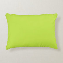 Coussin d'accents vert citron 16 pouces x 12 pouce
