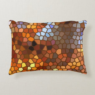 Coussin d'accentuation Abstraite Mosaïque d'autom